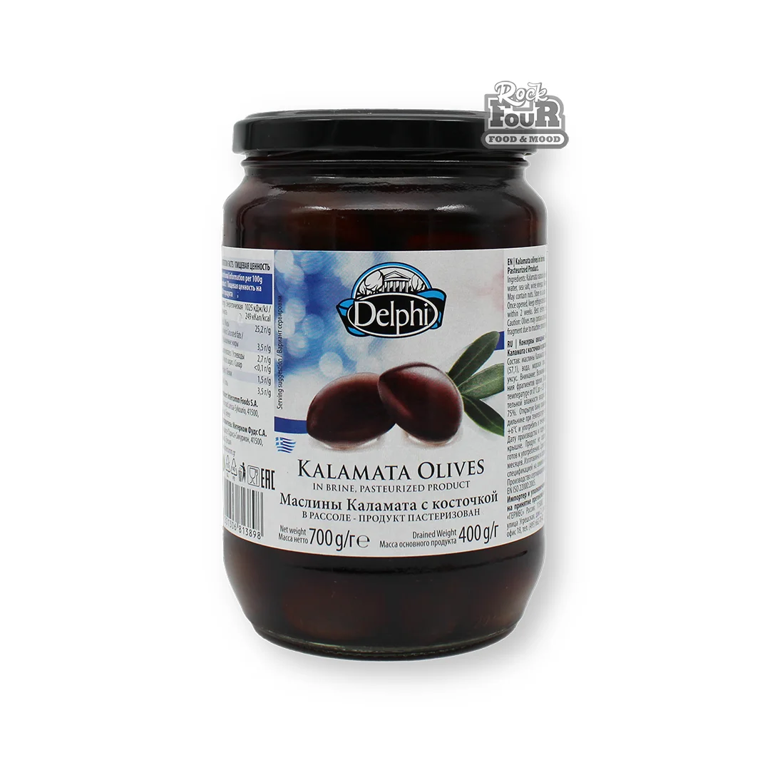 Olive Kalmata "Delphi" with peas 700g